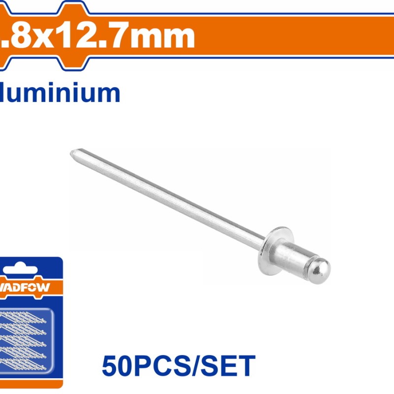 WADFOW ΠΡΙΤΣΙΝΙΑ ΑΛΟΥΜ. 4.8 X 12.7mm 50TEM (WREZK33)