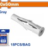 WADFOW ΒΙΣΜΑ ΠΛΑΣΤΙΚΟ PE UNIVERSAL 10Χ60mm 15TEM (WXTE931)