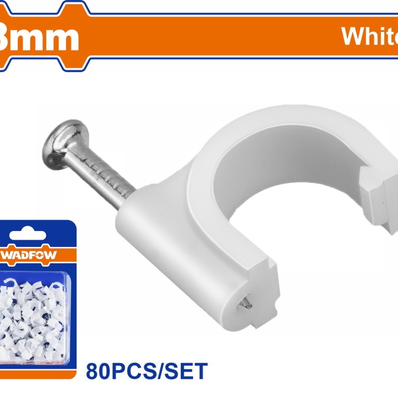 WADFOW ΡΟΚΑ ΣΤΗΡΙΞΗΣ ΚΑΛΩΔΙΩΝ 8mm 80ΤΕΜ (WFQ1K08)