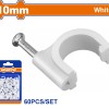 WADFOW ΡΟΚΑ ΣΤΗΡΙΞΗΣ ΚΑΛΩΔΙΩΝ 10mm 60ΤΕΜ (WFQ1K10)