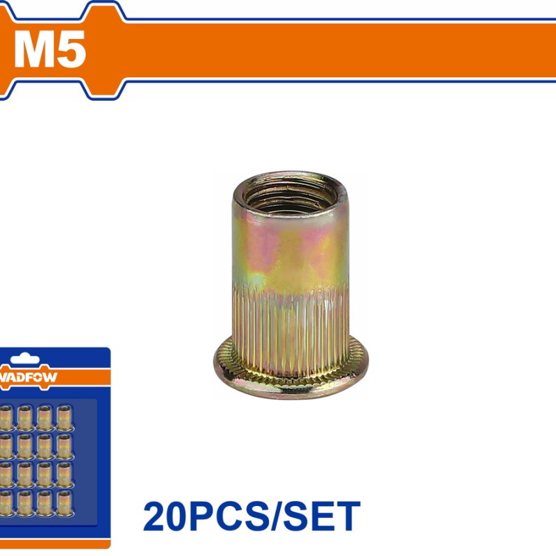 WADFOW ΠΡΙΤΣΙΝΙΑ ΣΙΔΗΡΟΥ ΜΕ ΣΠΕΙΡΩΜΑ 5mm 20ΤΕΜ (WRE1K15)