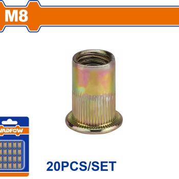 WADFOW ΠΡΙΤΣΙΝΙΑ ΣΙΔΗΡΟΥ ΜΕ ΣΠΕΙΡΩΜΑ 8mm 20ΤΕΜ (WRE1K18)