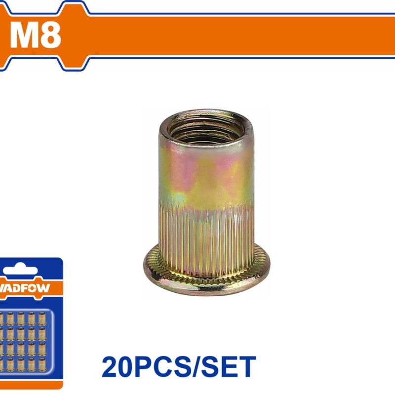 WADFOW ΠΡΙΤΣΙΝΙΑ ΣΙΔΗΡΟΥ ΜΕ ΣΠΕΙΡΩΜΑ 8mm 20ΤΕΜ (WRE1K18)