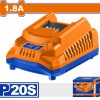 WADFOW ΦΟΡΤΙΣΤΗΣ 1.8A ΓΙΑ ΜΠΑΤΑΡΙΕΣ Li-ion 20V (WFCP518E)