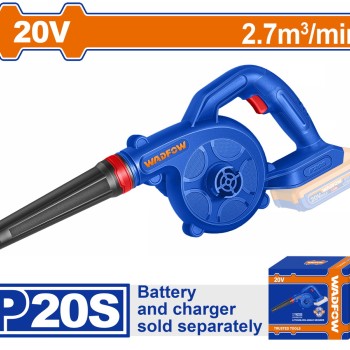 WADFOW ΦΥΣΗΤΗΡΑΣ ΜΠΑΤ. Li-ion 20V ΧΩΡΙΣ ΜΠΑΤΑΡΙΑ & ΦΟΡΤΙΣΤΗ (WBLP552)
