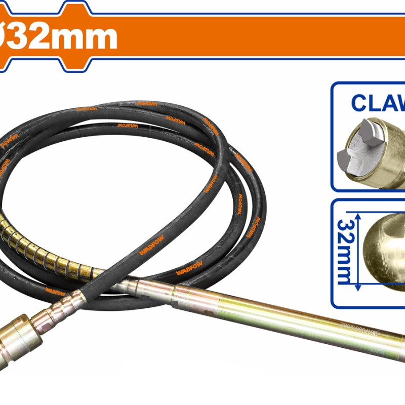 WADFOW ΕΥΚΑΜΠΤΟΣ ΑΞΟΝΑΣ (ΜΑΡΚΟΥΤΣΙ) Claw type Φ - 32mm / 6m (WVRP1A32)