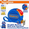 WADFOW ΜΕΤΡΟΤΑΙΝΙΑ 5m X 25mm ΜΕΤΡΙΚΟ & ΙΝΤΣΑ (WMT2230)