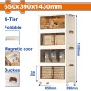 WADFOW ΝΤΟΥΛΑΠΑ ΠΤΥΣΣΟΜΕΝΗ ΠΛΑΣΤΙΚΗ 650 X 390 X 1430mm (WFCB2165)