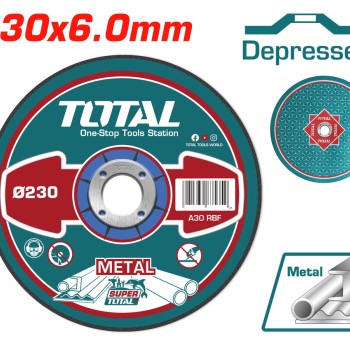 TOTAL ΔΙΣΚΟΣ ΛΕΙΑΝΣΕΩΣ ΜΕΤΑΛΛΟΥ Φ - 230 Χ 6mm (TAC2232301)