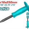 TOTAL ΒΕΛΟΝΙ ΜΕ ΠΛΑΣΤΙΚΗ ΛΑΒΗ 250mm (THT4221026)