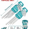 TOTAL ΣΕΤ ΑΛΛΕΝ  + TORX 18ΤΕΜ (THT106KT0181)