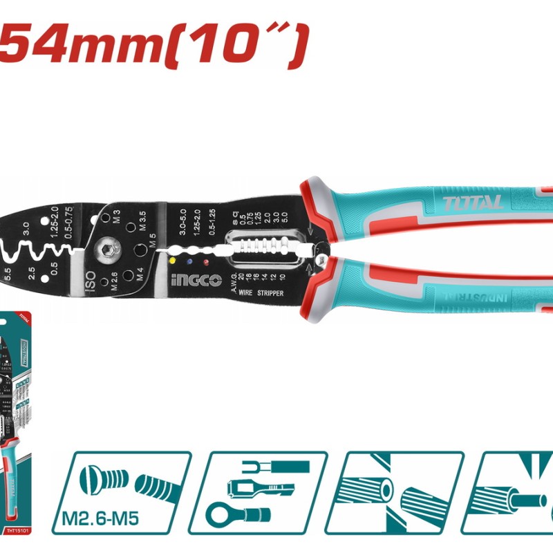 TOTAL ΕΠΑΓΓ. ΠΡΕΣΑ ΑΚΡΟΔΕΚΤΩΝ - ΑΠΟΓΥΜΝΩΤΗΣ ΚΑΛΩΔΙΩΝ 250mm (THT15101)