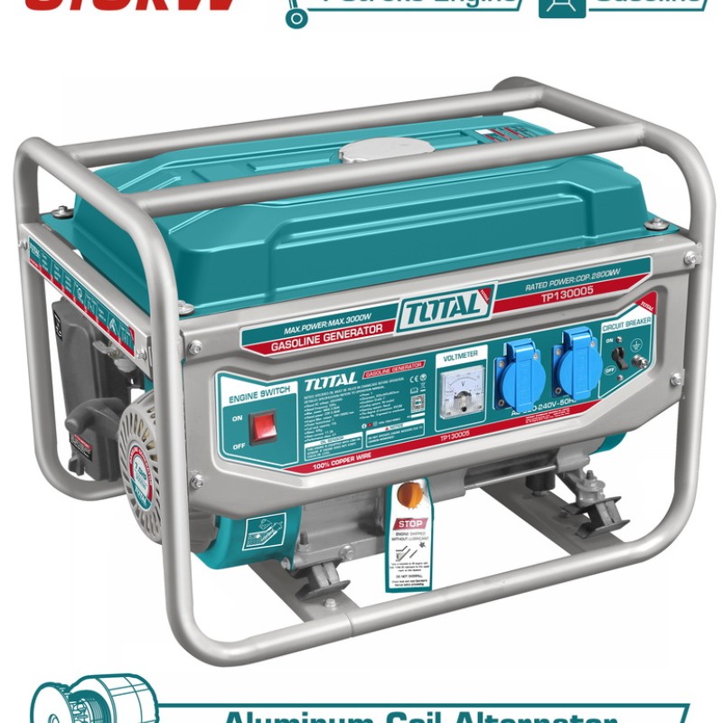 TOTAL ΗΛΕΚΤΡΟΓΕΝΝΗΤΡΙΑ ΒΕΝΖΙΝΗΣ 3.000W (TP130005)