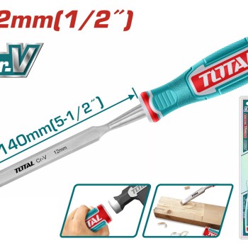 TOTAL ΕΠΑΓΓ. ΣΚΑΡΠΕΛΟ ΞΥΛΟΥ 12mm (THT41126)