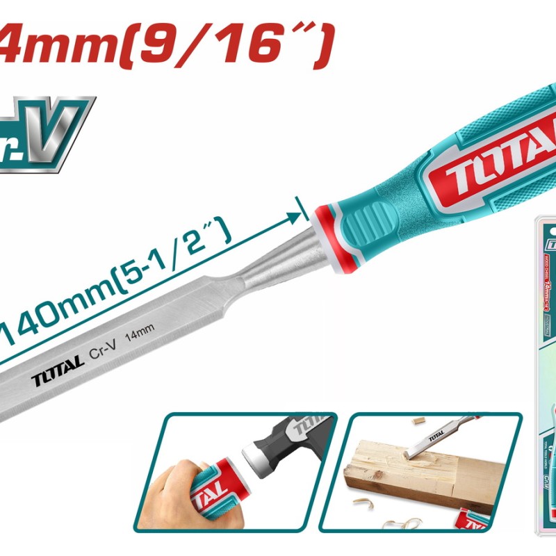 TOTAL ΕΠΑΓΓ. ΣΚΑΡΠΕΛΟ ΞΥΛΟΥ 14mm (THT41146)