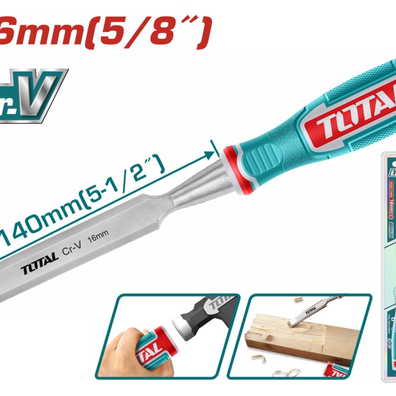 TOTAL ΕΠΑΓΓ. ΣΚΑΡΠΕΛΟ ΞΥΛΟΥ 16mm (THT41166)