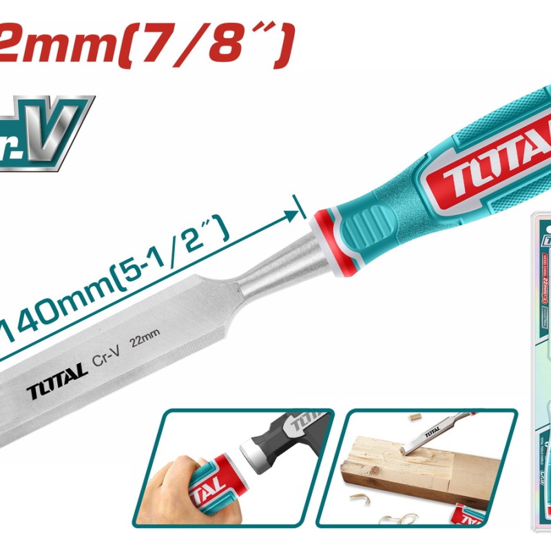 TOTAL ΕΠΑΓΓ. ΣΚΑΡΠΕΛΟ ΞΥΛΟΥ 22mm (THT41226)