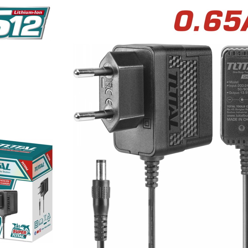 TOTAL ΦΟΡΤΙΣΤΗΣ ΓΙΑ ΜΠΑΤΑΡΙΑ ΛΙΘΙΟΥ 12V ΓΙΑ TDLI1232 / TIDLI1232 / TSPLI1212 (TCLI12071)