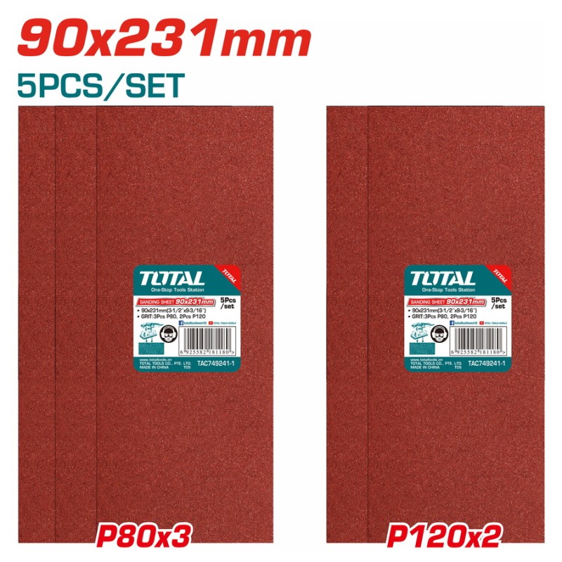 TOTAL ΣΕΤ ΓΥΑΛΟΧΑΡΤΑ 5τεμ ΓΙΑ TF1301826 (TAC749241-1)