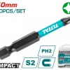 TOTAL ΜΥΤΕΣ ΜΑΓΝΗΤΙΚΕΣ ΜΑΥΡΕΣ ΡH2 50mm 10ΤΕΜ (TACIM16PH223)