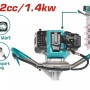 TOTAL ΓΕΩΤΡΥΠΑΝΟ - ΤΡΙΒΕΛΑ ΒΕΝΖΙΝΗΣ 52cc 1 ΧΕΙΡΙΣΤΗ (TEA55221)