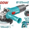 TOTAL ΓΩΝΙΑΚΟΣ ΛΕΙΑΝΤΗΡΑΣ 900W - 125mm ΗΛΕΚΤΡΟΝΙΚΟΣ (TG109125565)