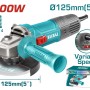 TOTAL ΓΩΝΙΑΚΟΣ ΛΕΙΑΝΤΗΡΑΣ 900W - 125mm ΗΛΕΚΤΡΟΝΙΚΟΣ (TG109125565)