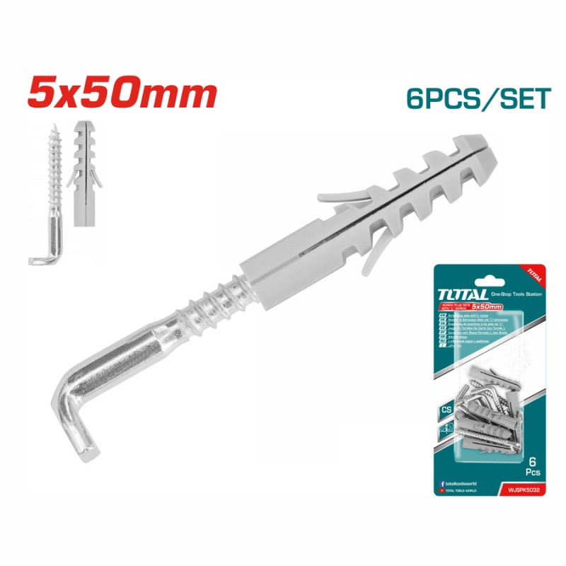 TOTAL ΣΕΤ ΣΤΡΑΒΟΚΑΡΦΑ ΒΙΔΩΤΑ ΜΕ ΒΙΣΜΑΤΑ 5mm (WJSPK5032)