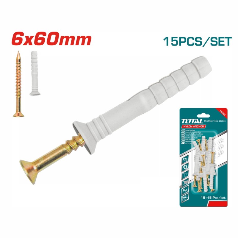 TOTAL ΣΕΤ ΒΙΔΕΣ ΜΕ ΒΙΣΜΑΤΑ 3.5 Χ 70mm (WJNAK3507012)