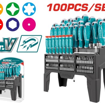 TOTAL ΣΕΤ ΚΑΤΣΑΒΙΔΙΑ 100ΤΕΜ ΣΕ ΕΚΘΕΤΗΡΙΟ ΠΑΓΚΟΥ (THT2506100)