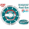 TOTAL ΔΙΑΜΑΝΤΟΔΙΣΚΟΙ ΞΗΡΑΣ ΚΟΠΗΣ 230mm 5TEM ΣΕ ΜΕΤΑΛΛΙΚΟ ΚΟΥΤΑΚΙ (TAC2112303M)