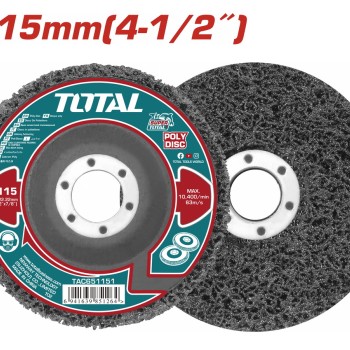 TOTAL ΣΠΟΓΓΩΔΗΣ ΔΙΣΚΟΣ ΚΑΘΑΡΙΣΜΟΥ & ΛΕΙΑΝΣΗΣ 115mm (TAC651151)