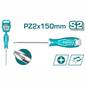 TOTAL ΚΑΤΣΑΒΙΔΙ ΜΑΓΝΗΤΙΚΟ ΣΤΑΥΡΟΥ PZ2 Χ 150mm (THT26PZ2150)