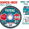 TOTAL ΔΙΣΚΟΣ ΚΟΠΗΣ ΙΝΟΧ - ΜΕΤΑΛΛΟΥ 115 Χ 1mm 100TEM ΣΕ ΜΕΤΑΛΛΙΚΟ ΚΟΥΤΑΚΙ (TAC210115100)