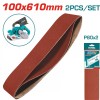 TOTAL ΣΕΤ ΓΥΑΛΟΧΑΡΤΑ 100X610mm P80 2ΤΕΜ ΓΙΑ TBS12001 (TAC750802)
