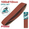 TOTAL ΣΕΤ ΓΥΑΛΟΧΑΡΤΑ 100X610mm P120 2ΤΕΜ ΓΙΑ TBS12001 (TAC751202)