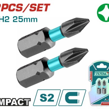 TOTAL ΕΠΑΓΓ. ΜΥΤΕΣ ΜΑΓΝΗΤΙΚΕΣ ΜΑΥΡΕΣ ΡH2 25mm 2ΤΕΜ (TACIM71PH225)