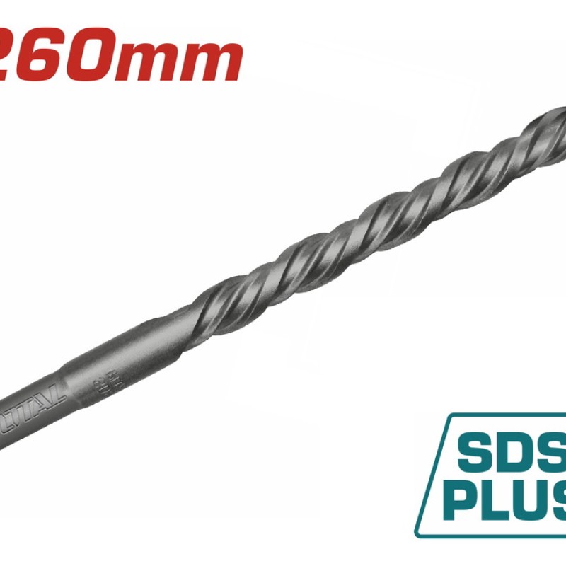 TOTAL ΔΙΑΜΑΝΤΟΤΡΥΠΑΝΟ  SDS-PLUS ΤΕΤΡΑΚΟΠΟ S4L 6 X 260mm (TAC310604C)