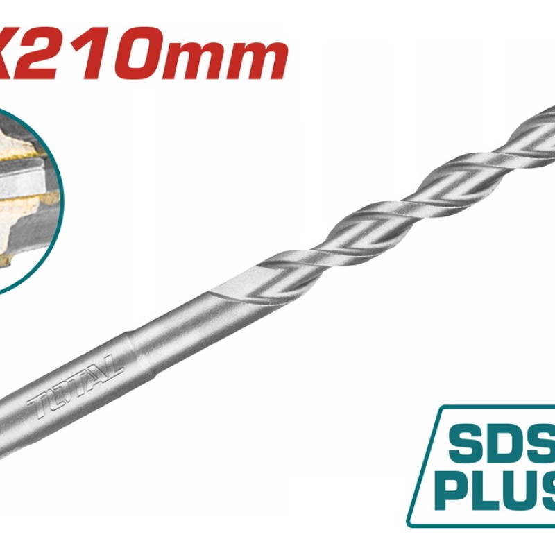 TOTAL ΔΙΑΜΑΝΤΟΤΡΥΠΑΝΟ SDS-PLUS ΤΕΤΡΑΚΟΠΟ S4L 14 X 210mm (TAC311401C)