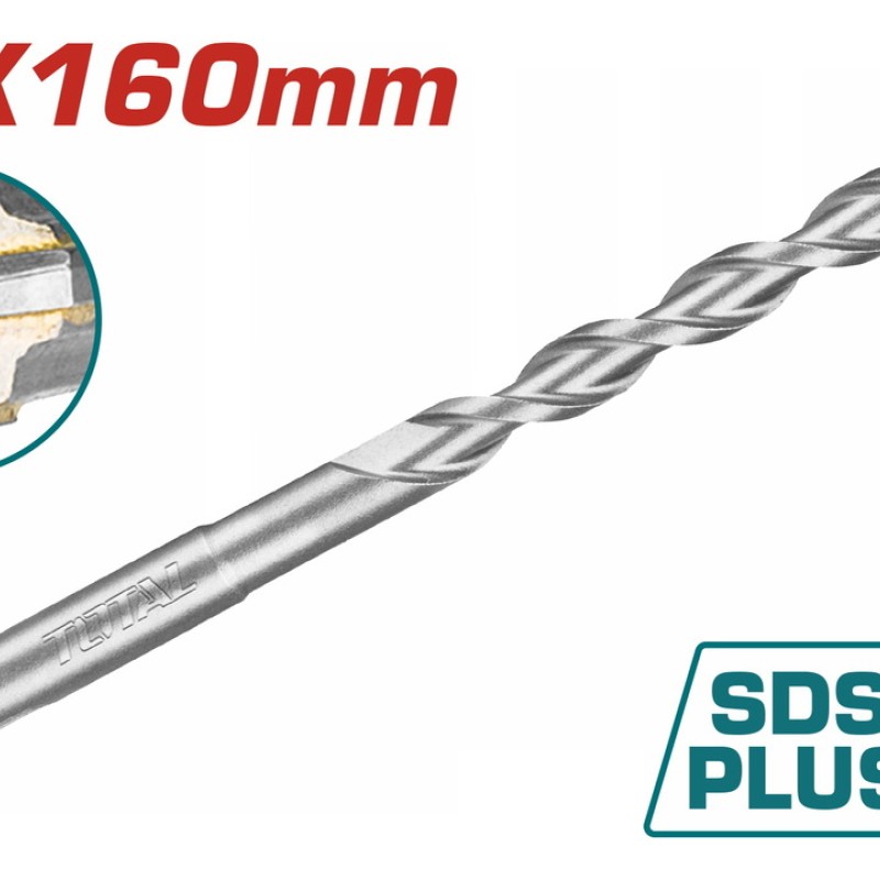 TOTAL ΔΙΑΜΑΝΤΟΤΡΥΠΑΝΟ SDS-PLUS ΤΕΤΡΑΚΟΠΟ S4L 16 X 160mm (TAC311601C)