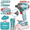 TOTAL ΕΠΑΓΓ. ΠΑΛΜΙΚΟ ΚΑΤΣΑΒΙΔΙ ΜΠΑΤ. Li-ion 20V / 2Ah / 285Nm / 2 ΜΠΑΤΑΡΙΕΣ (TIRLI2028E)