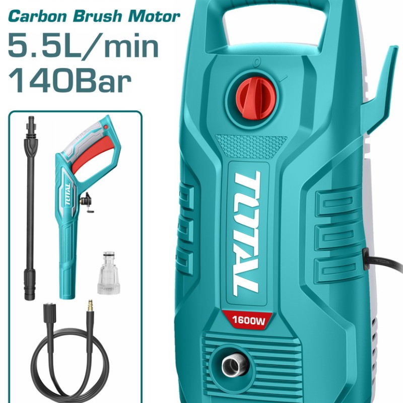 TOTAL ΠΛΥΣΤΙΚΟ ΝΕΡΟΥ 1.600W / 140 Bar / Brush motor (TGT11336)