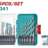 TOTAL ΕΠΑΓΓ. ΣΕΤ ΤΡΥΠΑΝΙΑ HSS 4341 15ΤΕΜ (TACSDL51506)