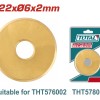 TOTAL ΑΝΤΑΛΛΑΚΤΙΚΟ ΜΑΧΑΙΡΙ Φ-22Χ6Χ2mm ΓΙΑ THT576002 (THT576002B)