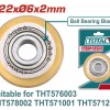 TOTAL ΑΝΤΑΛΛΑΚΤΙΚΟ ΜΑΧΑΙΡΙ Φ-22Χ6Χ2mm ΓΙΑ THT576003 / THT578002 / THT571001 / THT571201 (THT576003B)