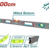 TOTAL ΕΠΑΓΓ. ΑΛΦΑΔΙ ΑΛΟΥΜΙΝΙΟΥ ΜΑΓΝΗΤΙΚΟ 100cm (TMT210028M)