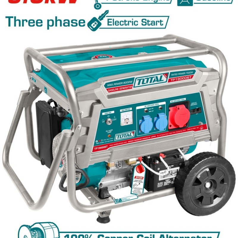 TOTAL ΕΠΑΓΓ. ΗΛΕΚΤΡΟΓΕΝΝΗΤΡΙΑ ΒΕΝΖΙΝΗΣ 9.000W ΤΡΙΦΑΣΙΚΗ (TP190006T)