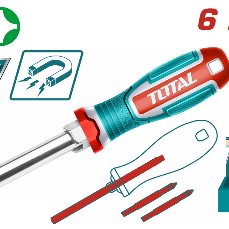 TOTAL ΚΑΤΣΑΒΙΔΙ ΜΑΓΝ. ΓΙΑ ΜΥΤΕΣ 6 σε 1 (THT2506076)