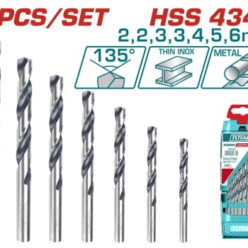 TOTAL ΕΠΑΓΓ. ΣΕΤ ΤΡΥΠΑΝΙΑ HSS DIN4341 7ΤΕΜ (TACSD0075)