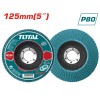 TOTAL ΠΟΛΥΠΤΕΡΟ ΓΥΑΛΙΣΜΑΤΟΣ 125mm P80 ΓΙΑ ΙΝΟΧ (TAC641253)